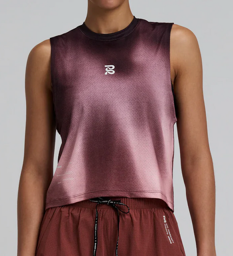 Bandit Running: Women's Micromesh Run Tank - Flow State Mahogany Multi