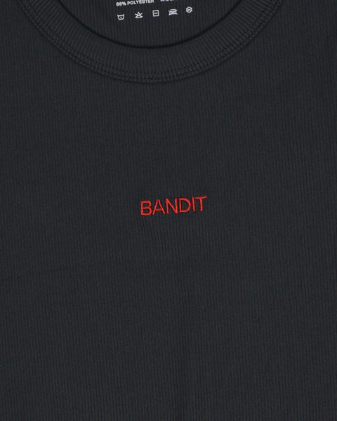 Bandit Running: Women's Vituccia Cropped Performance Tee - Black