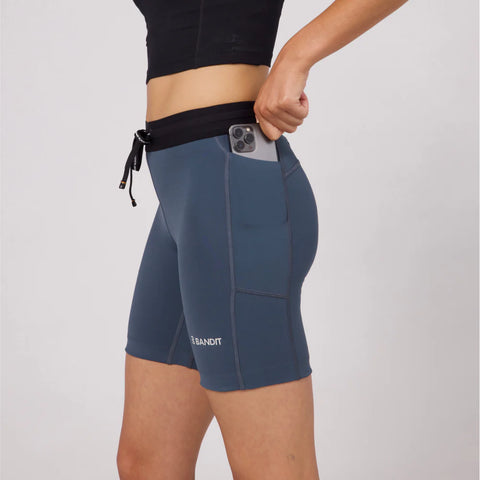 Bandit Running: Women's Stamina 7" Compression Short - Storm Grey