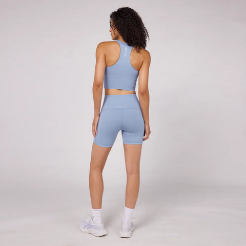 Bandit Running: Women's Stamina Scoop Neck Race Crop - Smokey Blue