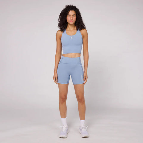 Bandit Running: Women's Stamina Scoop Neck Race Crop - Smokey Blue