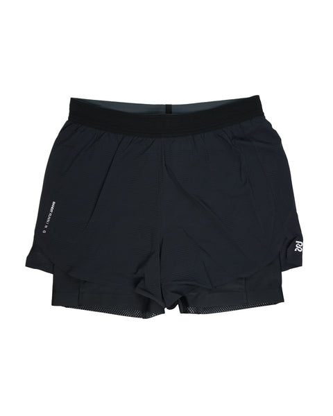 Bandit Running: Men's Coolgrid 2in1 Run Short - Black