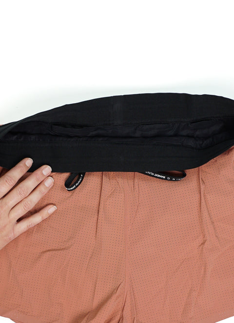 Bandit Running: Women's Vento 3" Split Short - Baked Clay