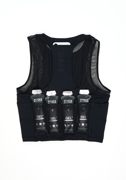 Bandit Running: Women's Stamina-V Lyra Race Crop - Black