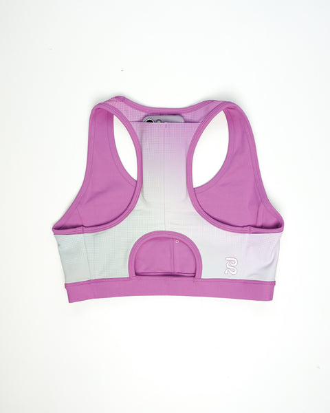 Bandit Running: Women's Vanisher Reverso Scoop Neck Run Bra - Orchid Bloom
