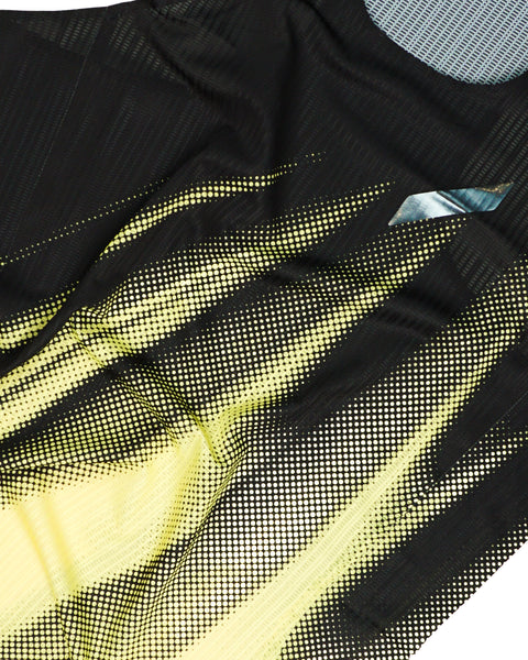 Soar Running: Men's Race Vest 2.0 - Black/Yellow Dot