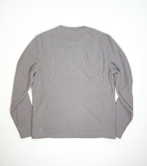 Bandit Running: MacroSoft Grid Pullover - Zinc