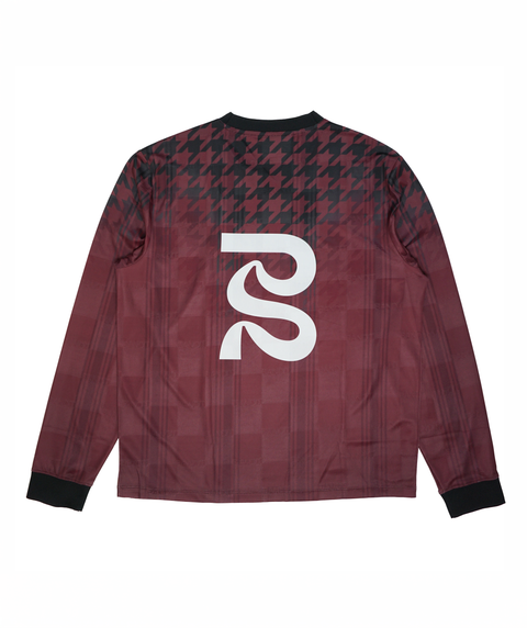 Bandit Running: Jacquard Footy Long Sleeve - Fig Print