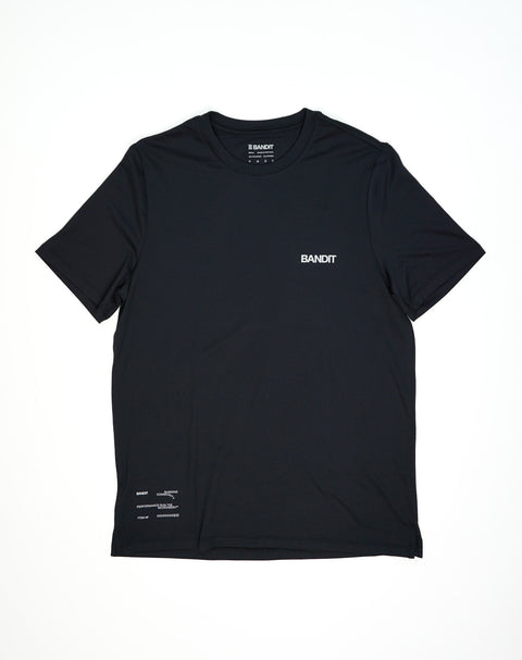 Bandit Running: Men's Micromesh Run Tee - Black