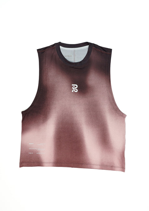 Bandit Running: Women's Micromesh Run Tank - Flow State Mahogany Multi