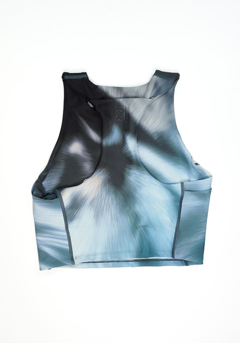Bandit Running: Women's Stamina Race Crop - Storm Multi
