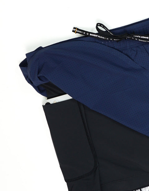 Bandit Running: Women's Vento Dua Short - NY Navy