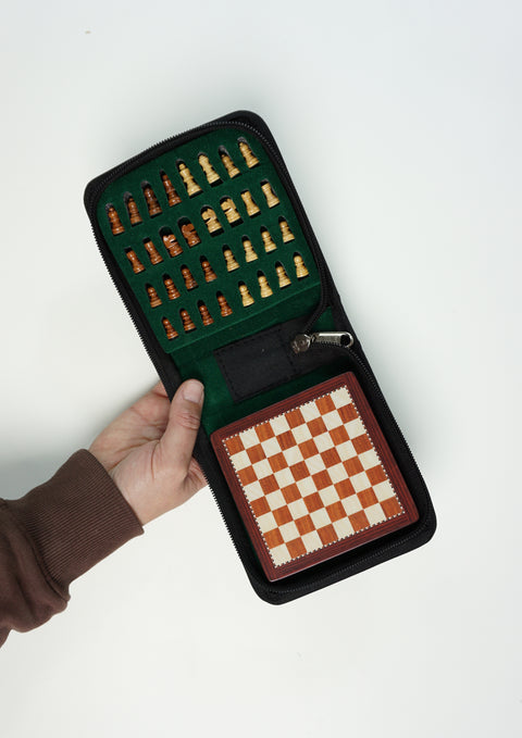 Travel Chess Set 10X10 - Rosewood