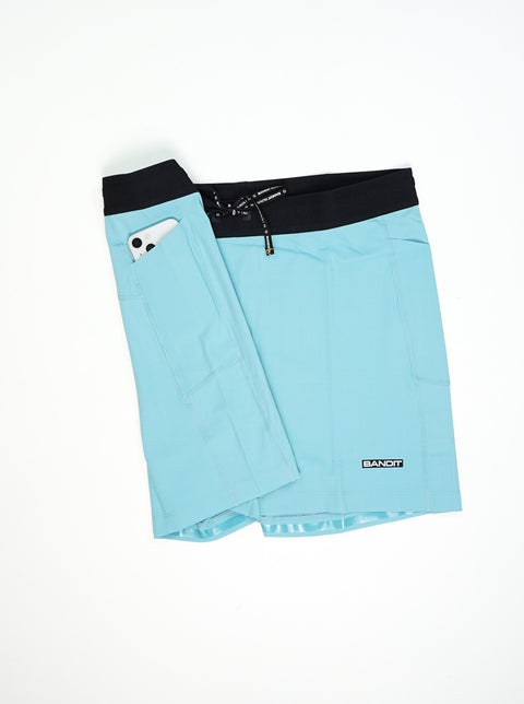 Bandit Running: Gridlock 5" Compression Short - Vintage Blue