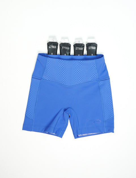 Bandit Running: Stamina High Waist 5" Compression - Deep Peri Blue