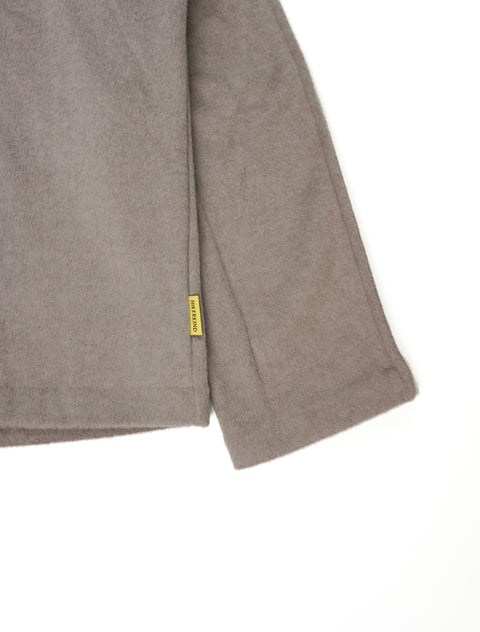 Hikerkind: Mock Neck Pile Fleece - Moraine
