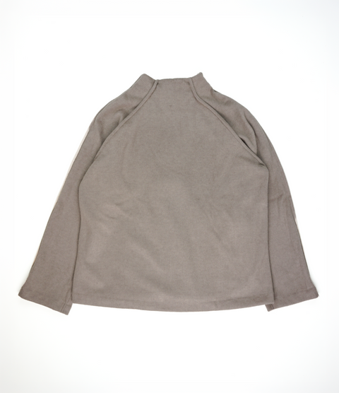 Hikerkind: Mock Neck Pile Fleece - Moraine