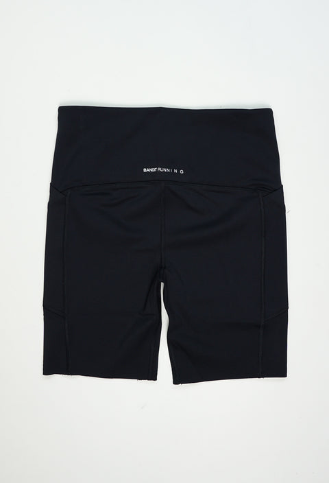 Bandit Running: Women's Stamina-V High Waist 7" Compression Short - Black