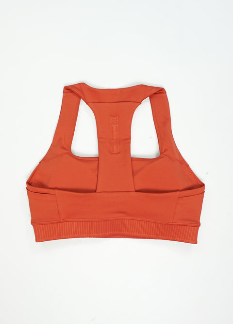 Bandit Running: Women's Stamina-V Square Neck Run Bra - Rusted Apricot