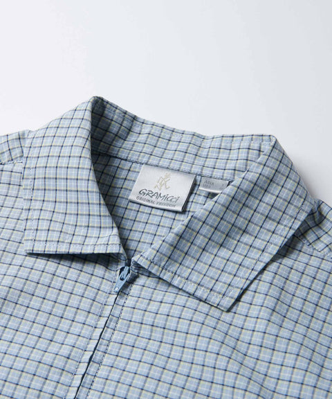 Gramicci: Zip Up Wave Shirt - Pacific Plaid