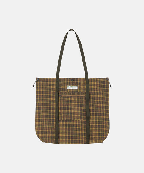 Gramicci: Utility Tote Bag - Brown Check