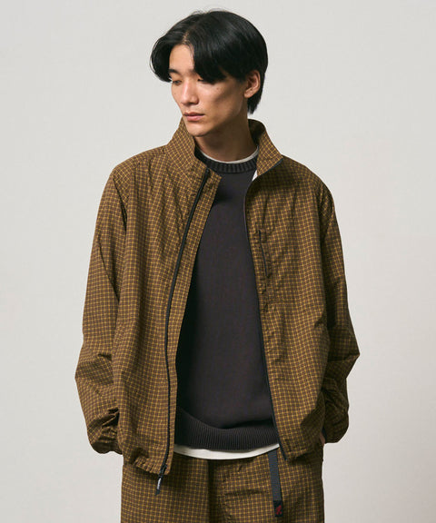 Gramicci: Mini Check Nylon Jacket - Brown Check