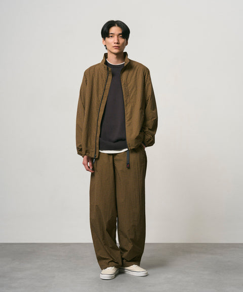 Gramicci: Mini Check Nylon Jacket - Brown Check
