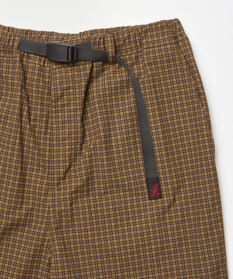 Gramicci: Mini Check Nylon Pant - Brown Check