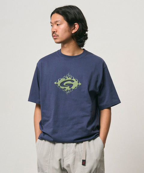 Gramicci: Flames Tee - Navy
