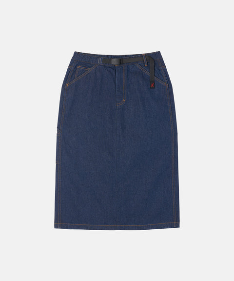 Gramicci: Denim Carpenter Skirt - Rinsed Indigo