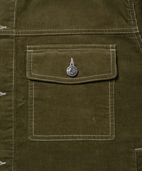 Gramicci: Corduroy Trucker Jacket - Olive