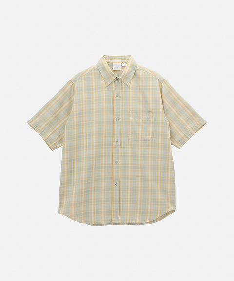 Gramicci: SS Checkered Ombre Shirt - Mustard
