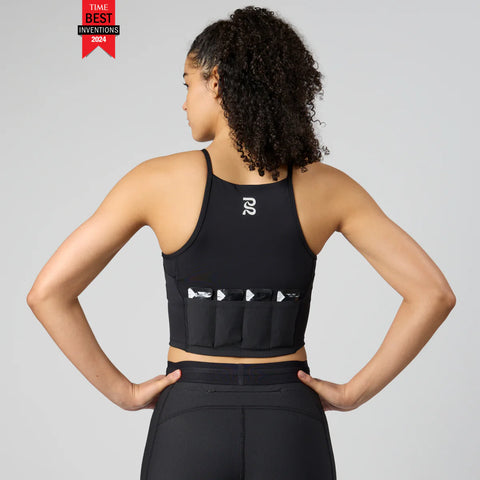 Bandit Running: 6 Pocket Nova Crop - Black