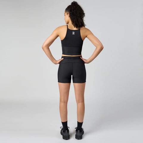 Bandit Running: 6 Pocket Nova Crop - Black