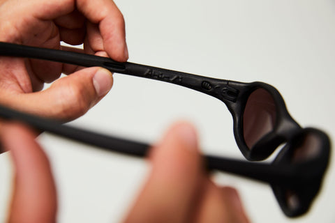 Abicsi & Rayon Vert: Wormholes Sunglasses - Volcanic Black