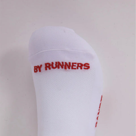 Bandit Running: Lite Run Current Quarter Sock 2 Pack - White/Spice