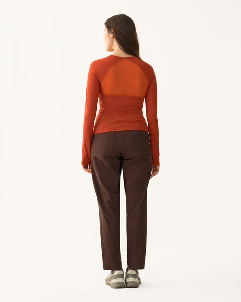 Hikerkind: Trail Tech Long Sleeve - Madder