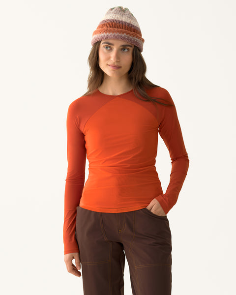Hikerkind: Trail Tech Long Sleeve - Madder