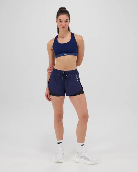 Bandit Running: Women's Vento Dua Short - NY Navy