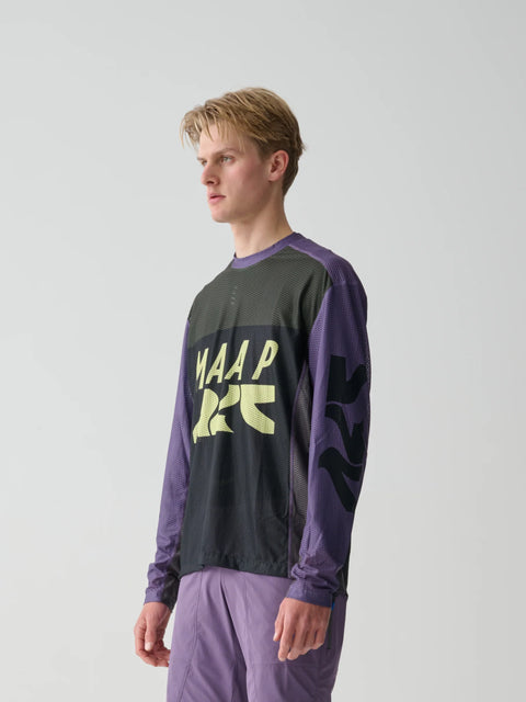 Maap: Alt Road LS Mesh Tee - Black/Agate