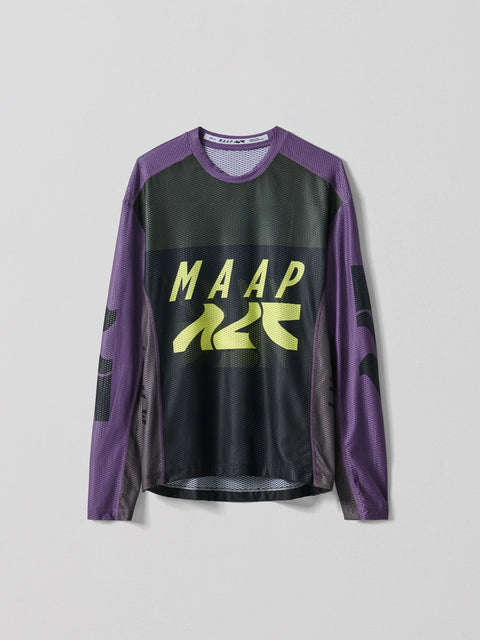 Maap: Alt Road LS Mesh Tee - Black/Agate