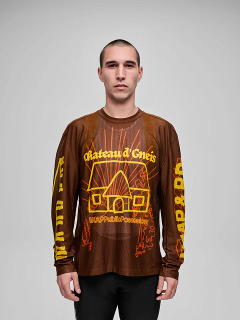 Maap: Public Possession Mesh LS Tee - Umber