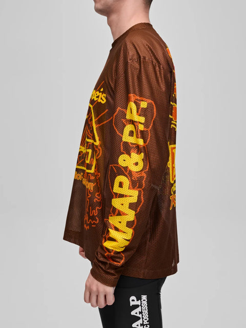 Maap: Public Possession Mesh LS Tee - Umber