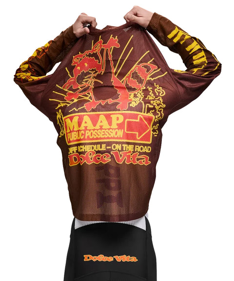 Maap: Public Possession Mesh LS Tee - Umber
