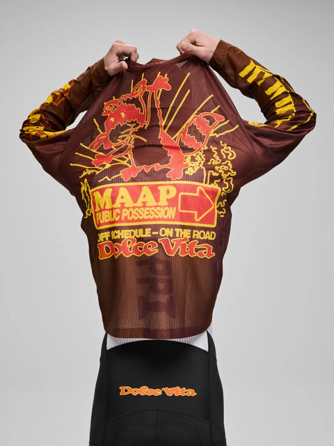 Maap: Public Possession Mesh LS Tee - Umber