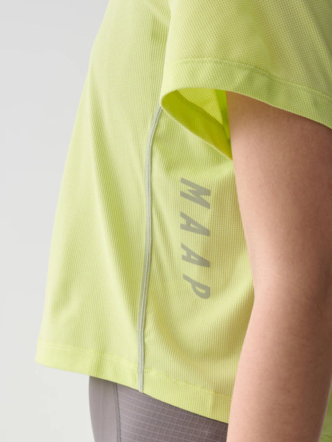 Maap: Women's Alt_Road™ Cropped Tee - Shadow Lime