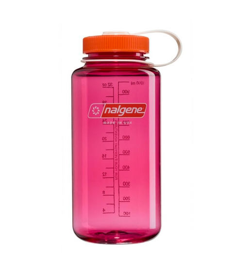 Nalgene: Sustain Wide Mouth 1L - Fuchsia with Flame