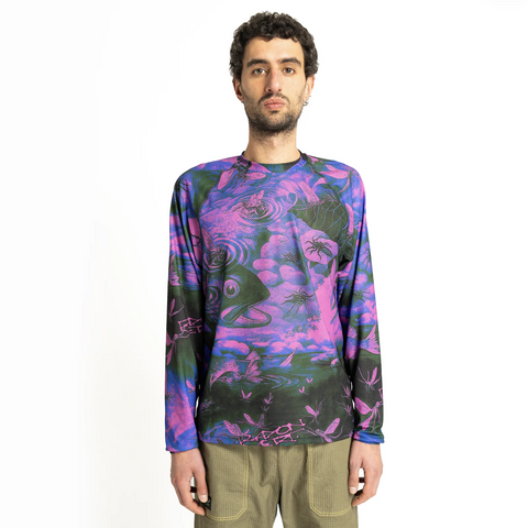 Rayon Vert: Pond Xformance LS Shirt - Purple Haze
