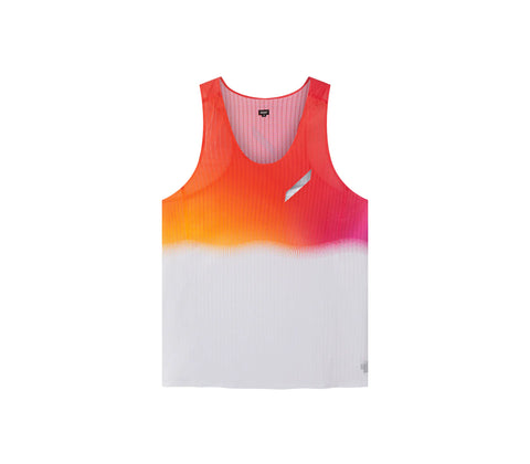 SOAR Running: Men's Race Vest - White/Sunset