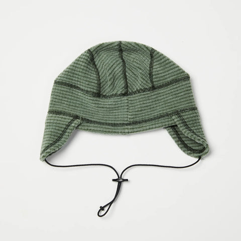 Rayon Vert: Lahmacun Grid Hat - Lichen Green
